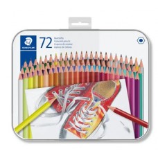 LÁPIS DE COR CX METÁLICA DE 72 UNIDADES STAEDTLER